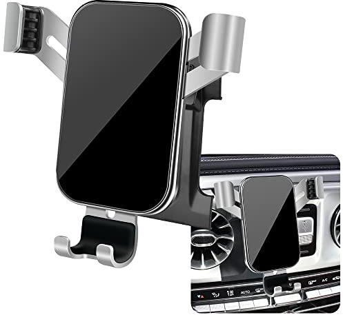 LUNQIN Car Phone Holder for Mercedes-Benz G-Class 2019 2020 2021 2022 2023 2024 G Wagon G550 G500 AMG G63 G55 W463 Auto Interior Accessories Cell Phones Mount Cellphone Mobile Charging GPS Cradle