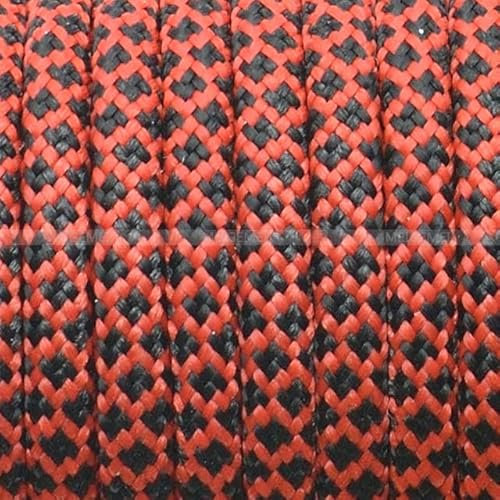KEOJI 1pcs 550 Parachute Cord Lanyard Mil Spec Typ III 7-Strang-Kern 100 FT 25 Farben zum Klettern Camping Schnalle Armband-Antik Messing