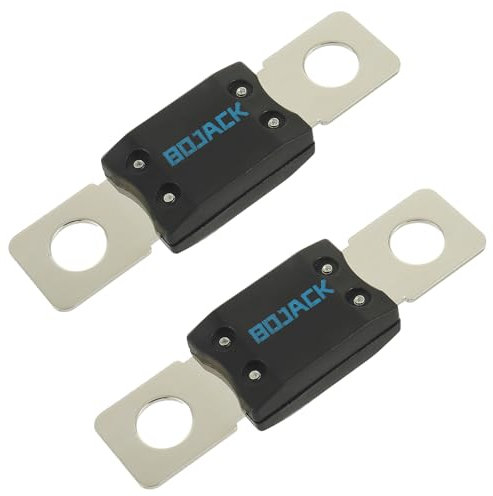 BOJACK MEGA/AMG Fusible à Haute Intensité 50A pour Voitures, Camions, Véhicules de Construction, Bus, Caravanes (Lot de 2 Fusibles ANM 50A)