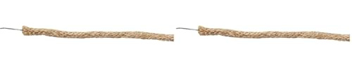 Windhager Jute-Bindedraht ÖKO, Wickeldraht, Blumendraht, Gartendraht, Basteldraht, Pflanzendraht, 10m x 3mm, 07477, Natur (Packung mit 2)