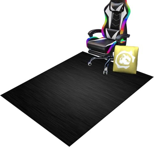 YosetomhLvey Schreibtischstuhl Unterlage, Gaming Bürostuhl Stuhlmatten, Bürostuhlunterlage, Teppichschutz für Bürostuhl, Bodenschutzmatte für Hartböden und Teppich Kratzfest rutschfest 90 x 120 cm