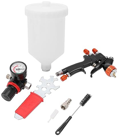 Respicefinem Efficient Transfer Sprühset 23.0×15.0×13.0 Cm Mit Hoher Zerstäubung 3 Mm Düse Für Auto Klarlack 4 Zoll Ansaugöffnungen Messingdüse