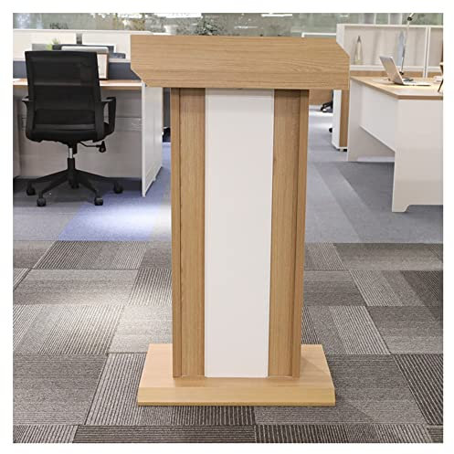 Rednerpult für Kirchen, Rednerpult, Begrüßungsempfang, Kanzel, Podium, Präsentationsständer für Schulen/Holzfarbe / 60 x 40 x 110 cm (Holzfarbe 60 x 40 x 110 cm)