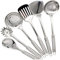 Ustensiles de cuisson Ustensiles en acier inoxydable 6 pc/ensemble Ustensiles de cuisine en métal Ensemble Ustensiles de cuisine en acier inoxydable résistant à la chaleur.