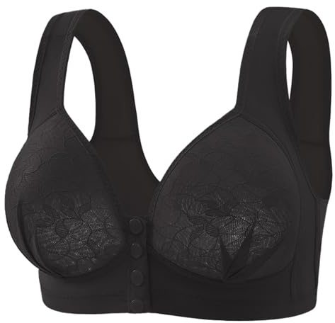 TYUIOP Front Fastening Post Surgery Bra Plunge Bra add Cup Size Supportive Strapless Bras for Women Strapless Satin Women's Sports High Impact Front Fastening Zipper Wireless