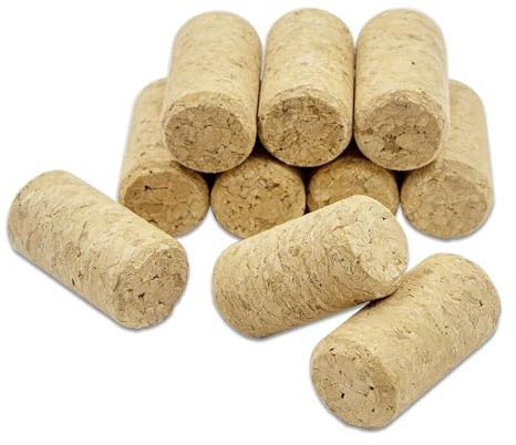 20 Pack Premium #7 Straight Wine Corks - Soft Wine Bottle Stoppers (1.57 x 0.79 / 40mm x 20mm) for Wine Beer Crafts