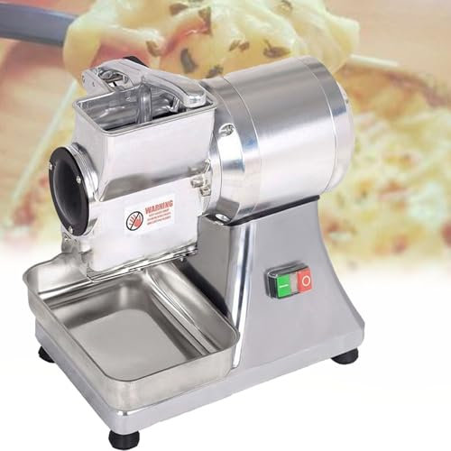 Grattugia elettrica per formaggio con vassoio in acciaio inox, motore in rame ad alta efficienza per formaggio, burro e briciole di pane