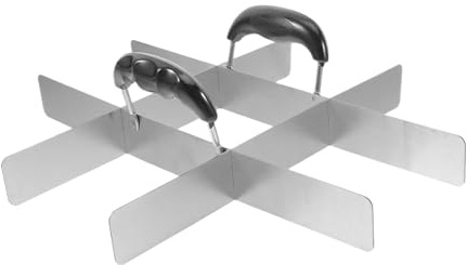 DAWCBVJQ Quadratische Kuchenausstecher,Edelstahl Quadratischer Ausstecher Mit Griff,Dessert Werkzeuge Für Pie Fondant Flan Schneiden Zuhause Geburtstag Backen Picknick - Torten Reis Flan Fondant