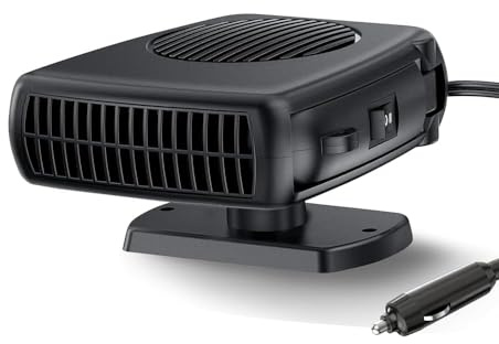 Blytra Chauffage Voiture Allume Cigare 12V 200W, Chauffage Camping Car 12V avec Fonction Chauffage/Ventilation
