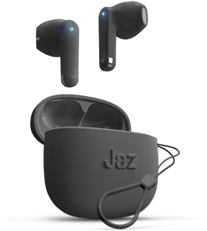 Auricolare TWS JAZ - controlli touch - case da 200 mAh - nero - TEJZEARTWSAMBEBTK - F06697