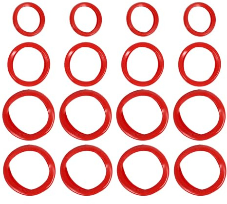 EXHUMKY Copertura Antiscivolo per Manubri in Silicone 16 Pezzi, Protezione Anticaduta Staccabile e Lavabile per Allenamento Fitness, Accessorio Leggero per Palestra e Body Building