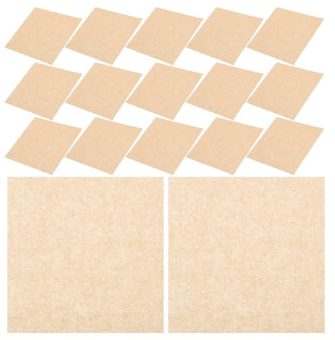 JOINPAYA Papier Alimentaire Sulfurisé pour Galettes de Hamburger 10x10 Cm, 100 Feuilles Carrées Naturelles, Résistant à L'huile L'eau, Cuisson Four, Barbecue et Préparation Sandwichs