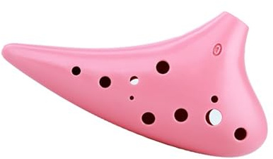 Conjunto Instrumentos Ocarina Tecla Alto C De Ocarina Rosa (plástico) 12 Agujeros Ideal Para Principiantes