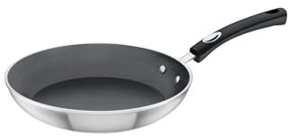 Tramontina Non-Stick Frying Pan with Silicone Handle for Induction, Electric, Gas and Ceramic Glass Hobs, ‎Cookware, Kitchen, 26 cm, 2.0 litres, 20888026, Dark Grey