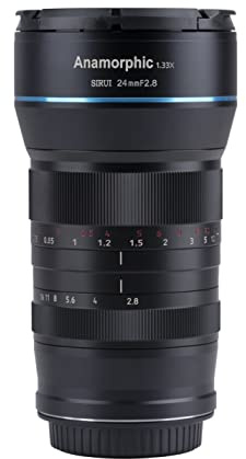 SIRUI 24 mm F2.8 1,33X S35 Objectif cinéma anamorphique (L-Mount) pour S5/S1/Sigma FP