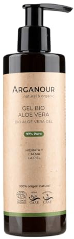 Gel de Aloe Vera 97% 250ml Cosmético 100% de origen natural que hidrata, calma y refresca la piel