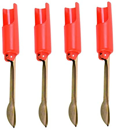 VONGLYHOO Angelrutenhalter-Kit, Fischereizubehör, Faltbare leichte ABS-Boden-Plug-in-Angelzubehör 4PCS