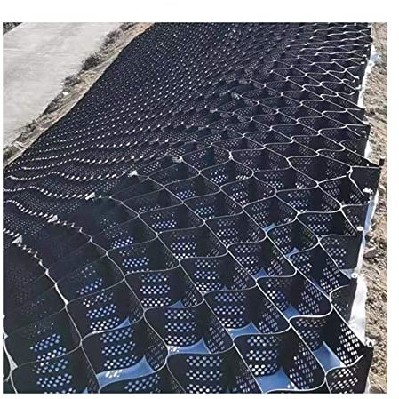 QWEASDF 5 cm/2 in HDPE-Geo-Gitter, Geo-Raster für Stützmauern, Kies-Stabilisator-Gitter, Rasengitter Geogitter, Wabengitter Gitterplatten, Ground Grid für Garten,5 * 10m(16.4 * 32.81ft)