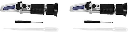 reamhome 2X Refraktometer fuer KFZ Frostschutzpruefer Frostschutz Wasser Batterie Wischwasch -503ATC Refractometer