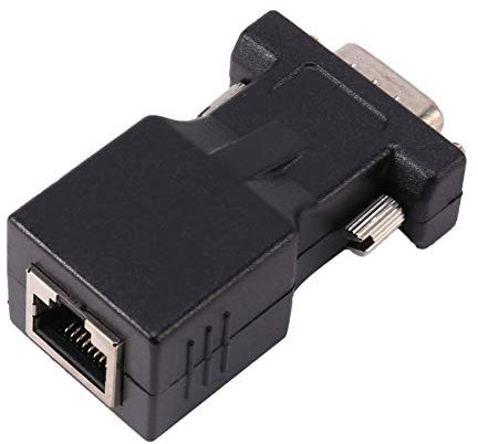 Niniang Vga Extender Male to LAN Cat5 Cat6 RJ45 Network Cable Adapter