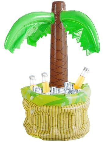 Aufblasbarer Pool-Eiskübel, Aufblasbare Palme Bierkühler, Bier Kühler, Aufblasbarer Partykühler Außenbereich Palme Aufblasbarer Getränkehalter Für Sommer Schwimmbad Themenparty