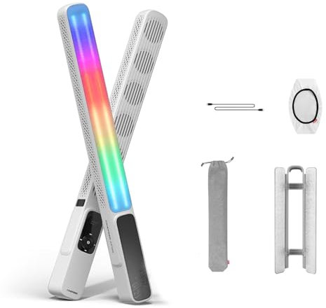 Zhiyun CINEPEER CF100 100W RGB Light Wand, Handheld LED Video Light, CCT 2700K~6500K, TLCI≥98 CRI≥96, Light Stick Tube Light with Barndoor, Diffuser for Vlog, Live Stream, Photography, etc