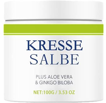 Orgrul Pommade au cresson Plus : crème de cresson contre les taches de vieillesse et de pigmentation, crème éclaircissante, crème pour le visage, protège et hydrate la peau, crème pour adultes