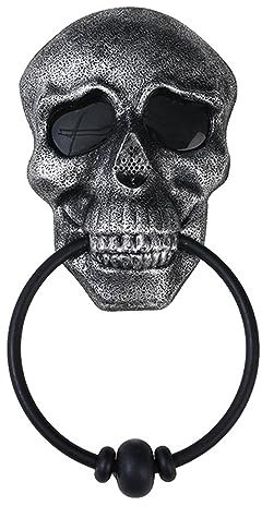 ZIDDAR 3D Totenkopf Türklopfer Zum Aufhängen Gothic Türklopfer Totenkopf Türklopfer Zum Aufhängen Für Party Türdekorationen