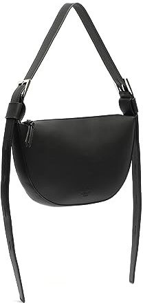 MISAKO Lun bolso de hombro con forma de media luna y asa regulable ED. Mujer - Lun Negro 16 X 29 X 3 cm