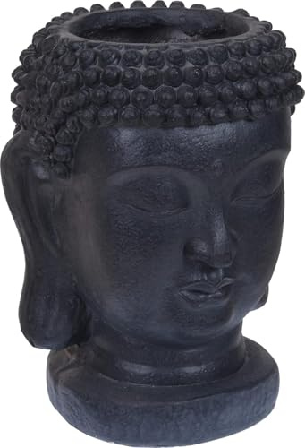 Buddha Head Plant Pot Indoor Home Outdoor Garden Decorative Flower Planter with Serne Zen Design