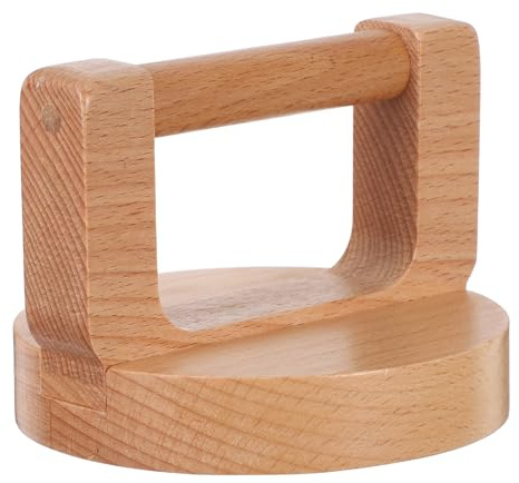 SHINEOFI Strumento Stampa Baren in Legno con Impugnatura Rotonda per Bambini, Pressa per Stampaggio e Goffratura, Utensile per Stampa a Blocchi e Linoleografia, per Artigianato e attività