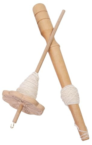 Zunishaone Fuso a Caduta – Faggio da 28 cm, filatoio a Superiore, Strumento per Cucire in Legno | per Lavorare a Maglia, Tessitura, Uncinetto, Hobby, Artigianato, Fibra, progetti Fatti a Mano, f