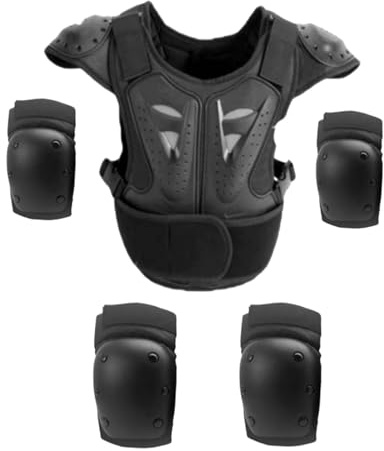 Chaleco de Protección Completo con Rodilleras y Coderas - Equipo de Ciclismo, MTB, Motocross, Skate - ABS, EVA, TPU- Estilo A