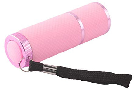 Mini 9 LED Torcia lampada del gel del chiodo essiccatore UV 15s rapida Nail Polish USE batteria AAA(Senza batteria:AAA)