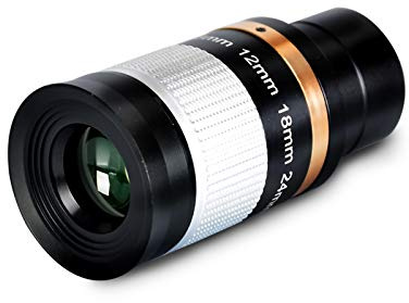 Telescope Zoom Eyepiece,1.25 Inch 8-24mm Metal Multi Coated Optic Lens for Astronomic Telescopes