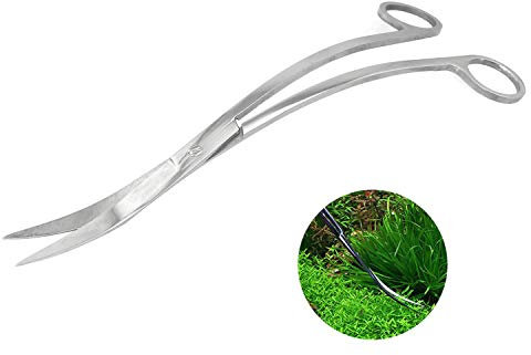 RLECS Wassergrasschere für Aquarien, Edelstahl, 24,9 cm