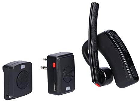 Oreillette Bluetooth Talkie Walkie pour pour HYT, Mini Bouton PTT et Adaptateur Bluetooth, Oreillette Bluetooth sans Fil Bidirectionnelle, pour IOS/Android et Autres Appareils