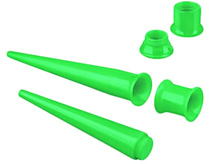 Taffstyle Piercing Ohrpiercing 2 in 1 Set Dehnstab Dehnungsstab Expander Flesh Tunnel 6mm Grün