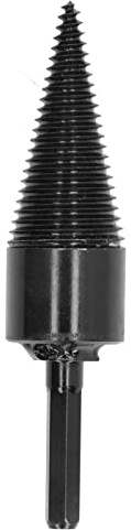 Ejoyous 140mm Wood Splitter Drill Bit, 50mm Carbon Steel Hex Shank, Non-Slip, High Efficiency, Easy to Install, 1 Count
