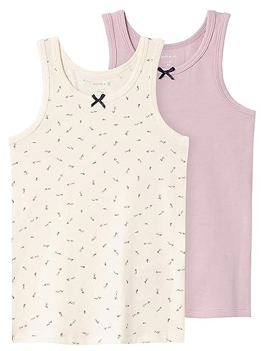 Name IT Mädchen Nmftank Top 2p Buttercream Floral Noos Unterhemden