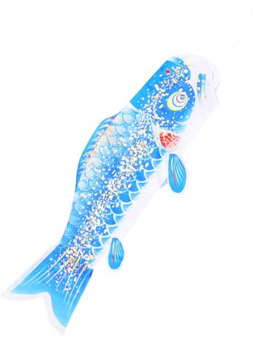 CIMAXIC Fisch-windsack Japanische Außendekoration Hängende Garten-dekoration Mit Fisch-design Outdoor-dekorations-flagge Für Veranda Und Garten
