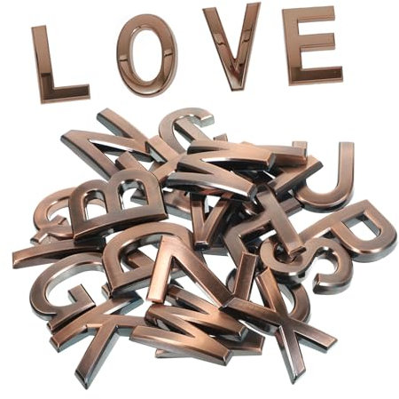 jojofuny 26stücke Türbuchstaben Selbstklebend Buchstabenschild Für Haus Tür Briefkasten Garten Büro Externe Alphabetaufkleber Mit Robustem Harzmaterial