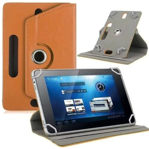 Ytaland Universal Hülle für Blackview Tablet 10 Zoll/Tab70 WiFi/Tab80/Tab30, PU Leder Cover für 10-10,5 Tablet Hülle, Kompatibel mit Teclast M50/T40HD (Braun)