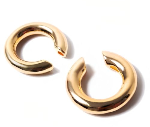 WOZNU Ear Cuff Orecchini Non piercing, Orecchini Donna Chunky Earcuff Orecchini Senza Buco alla a clip per Cartilagine Orecchini a clip per Ragazze Ipoallergenici Regalo di Gioielli