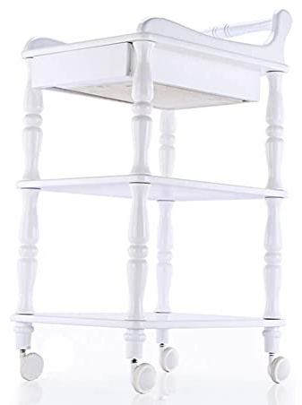SDdPulse Movable Carts, Kitchen Storage Hand Trucks, Rolling Trolley 3 Tier with Handle,Beauty Cart on Wheels,Hairdresser Storage Hair Tray Storage Hand Trucks,