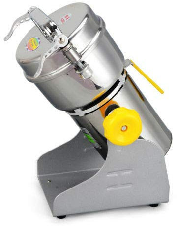 Electric Grain Grinder, Spice Grain Mill Stainless Steel Graingrinder, Tiltable Commercial Motor Grinding Mill with Time Setting, for Dry Spice Herbs/Nut/Coffee/Rice, 500g
