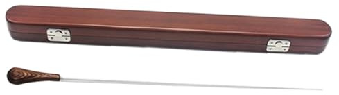 Folpus Dirigenten-Baton, Musik-Teile, handgefertigt, leicht zu manipulieren, Holzetui, Musik-Baton