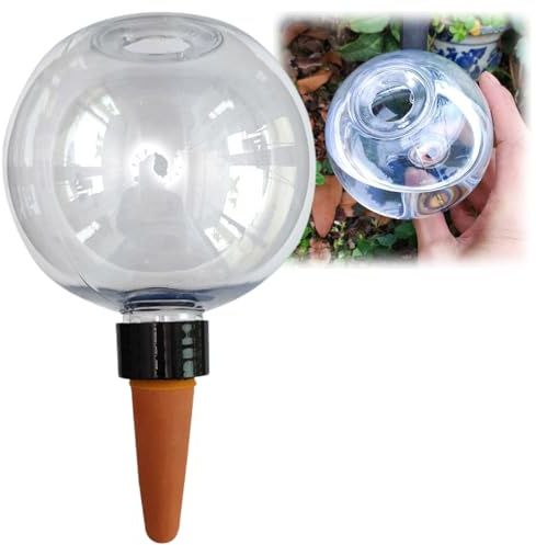 500ml Ball Shaped Automatic Watering Device,Plant Watering Globes,Slow Release Watering Bulbs for outdoor indoor Plants,Large Watering Balls Stakes Self Watering Feeder,Reusable Drip Watering Bulbs