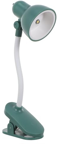 HEATSHAKING Lámpara Clip LED para Escritorio Plegable y Ajustable, Mini Luces de Mesa Protección Ocular para Dormitorio y Lectura, Material Abs y Silicona