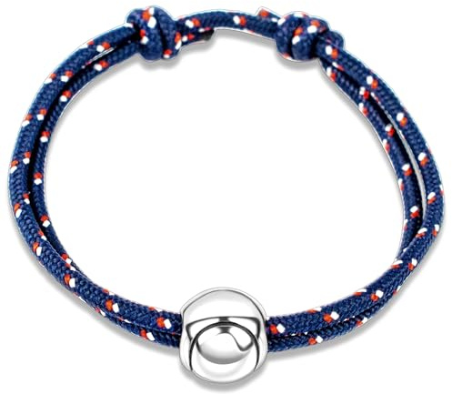 Ernestine - Bracelet Tennis réglable en acier inoxydable - Idée cadeau tennis homme femme - Bracelet sport padel - Cadeau Homme Noël anniversaire fête des pères - fête des grands-pères - bijou padel